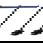 belt barrier posts - black Plastic belt barrier posts - black - blue