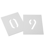 Plastic number stencils