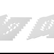 Plastic number stencils - 80 mm