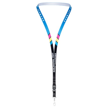 Lanyards bedruckt 1-seitig - 10 mm - Simplexhaken - ohne Sicherheitsverschluss - mit Clip