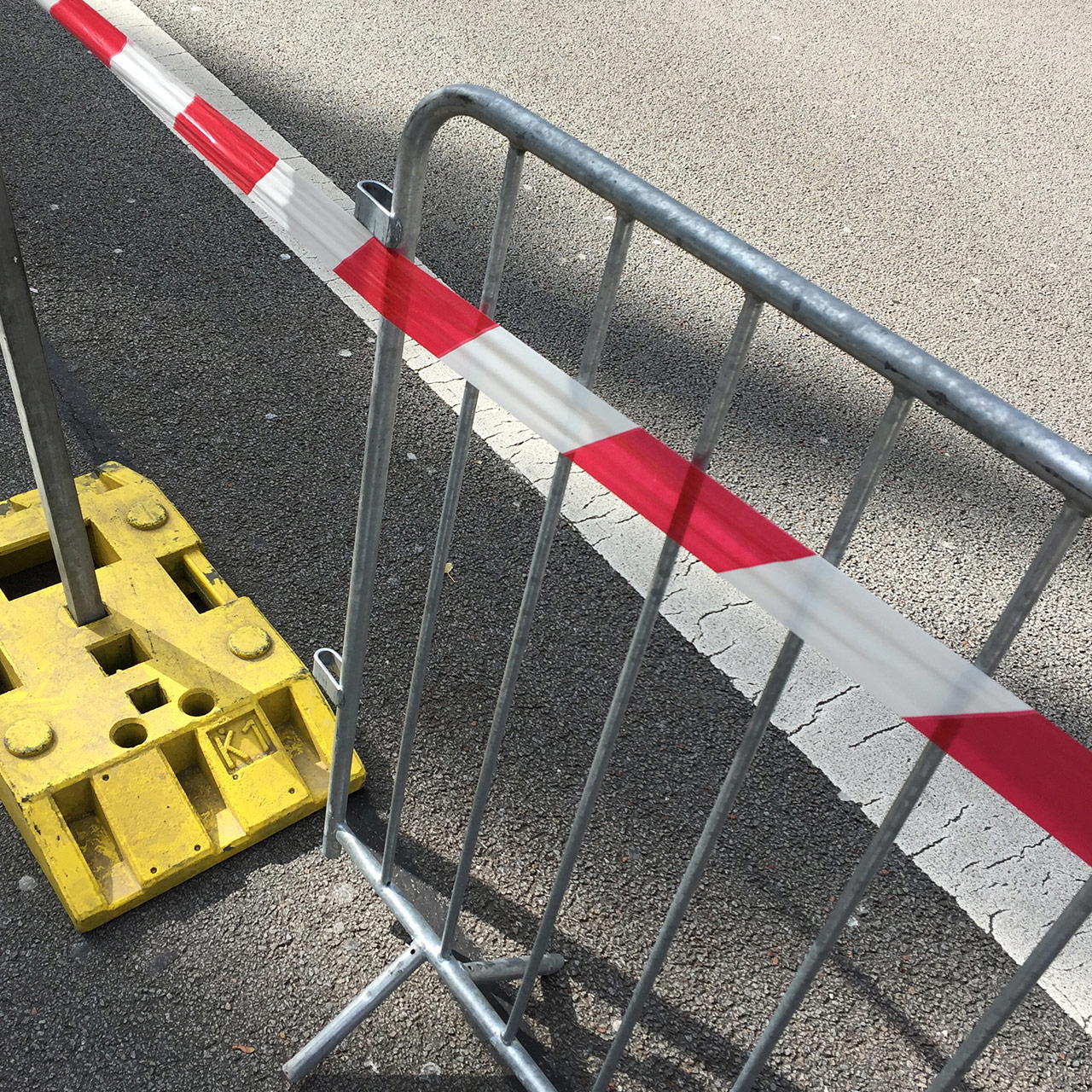 Absperrband rot weiß extrem reißfest - 500 m