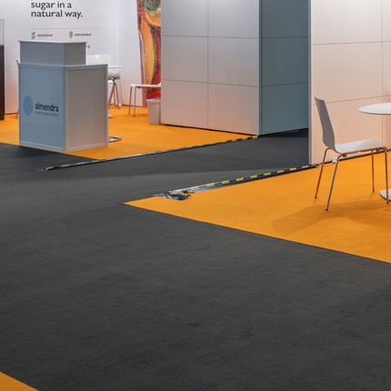 Rips Teppichboden 25 m Rolle, schwer entflammbar