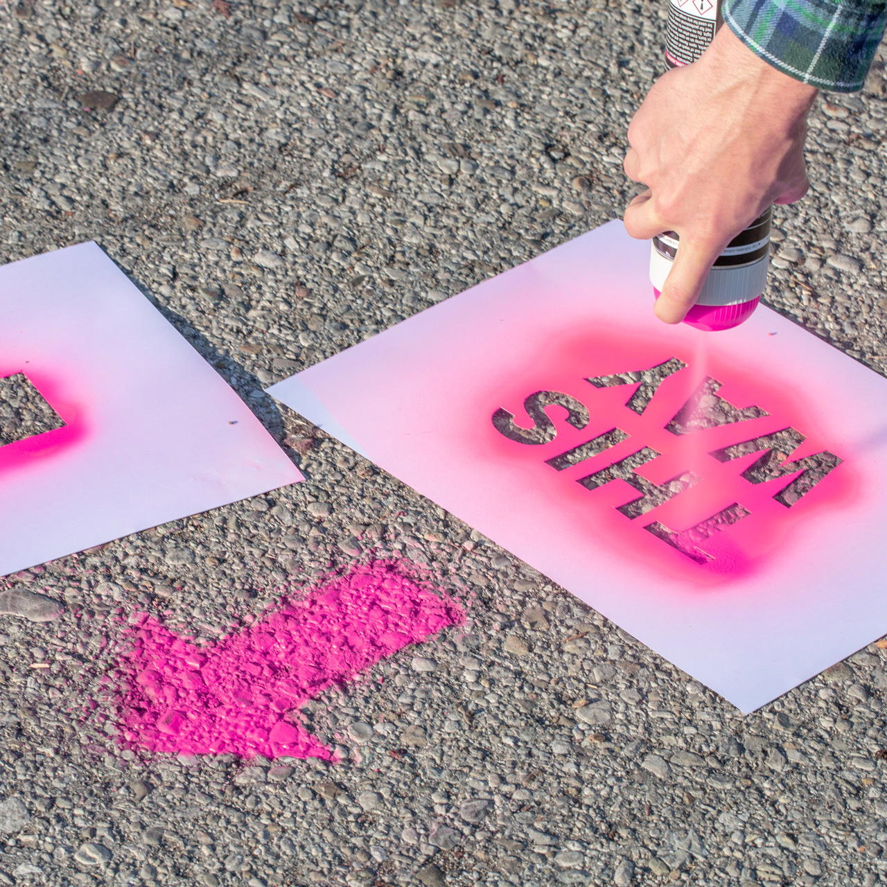 Chalk spray GRIP - neon pink