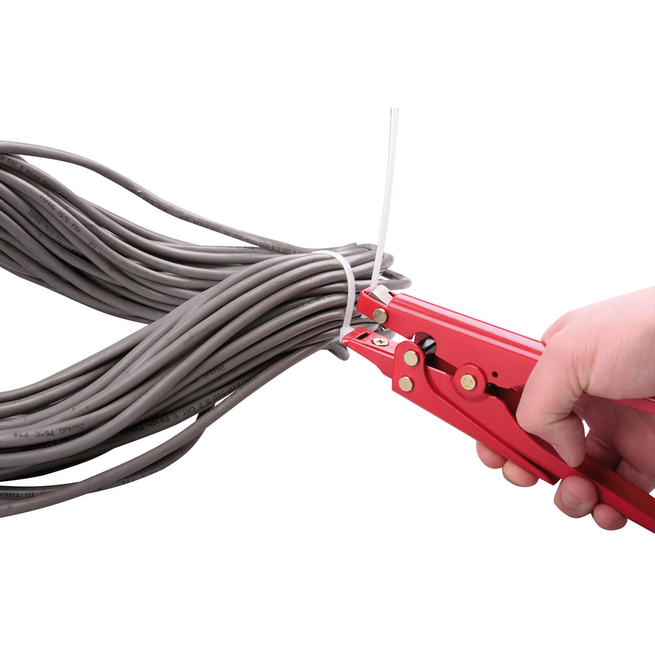 Cable tie pliers for plastic cable ties