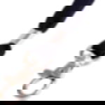 Schlüsselband mit Karabiner - schwarz Lanyard Tube mit Karabinerhaken - schwarz