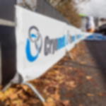 Hussen für Absperrgitter Absperrgitterhusse Plane B1