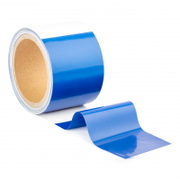 Absperrband gestreift - blau-weiß